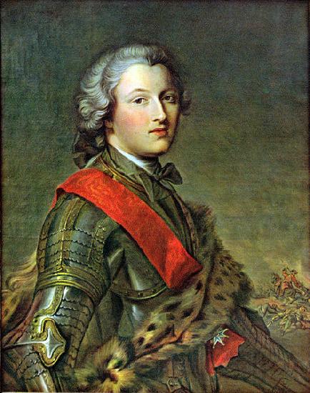 Jjean-Marc nattier Portrait of Pierre Victor Besenval de Bronstatt commander of the Swiss Guards in France. Norge oil painting art